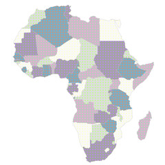 アフリカ　地図　国