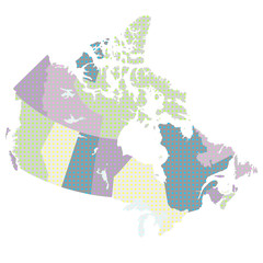 カナダ　地図　国