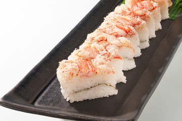 蟹の押し寿司・日本料理