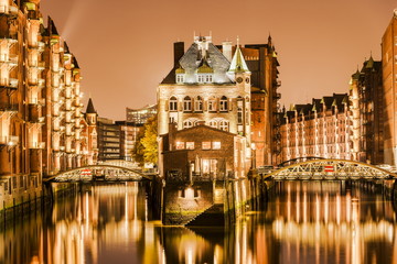 Naklejka premium Hamburg Speicherstadt - Wasserschlösschen