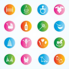 Baby Icons Illustration. Eps-10