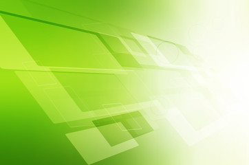 Obraz premium Abstract green technology background.