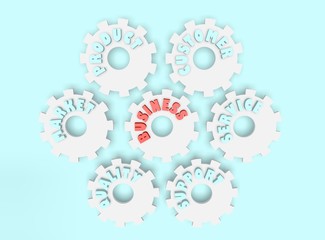 broadcast icon and gears