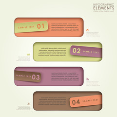 3d abstract origami banner infographics
