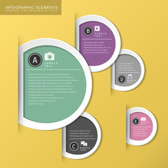 abstract circle tag infographics
