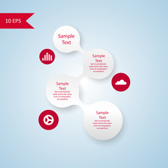 metaball colorful round diagram infographics