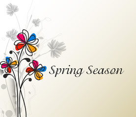 abstract spring flower background illustration.