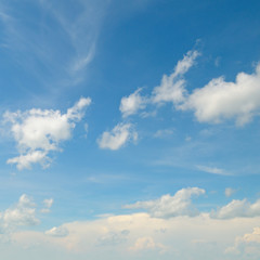 Fototapeta na wymiar blue sky with light clouds