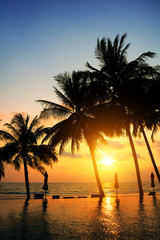 Fototapeta premium Sunset on the beach