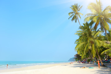 Tropical beach. White sand beach. Koh Chang