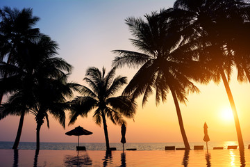 Obraz na płótnie Canvas Sunset on the beach. Koh Chang