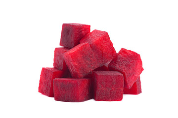 Beetroot cube slice