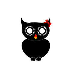 Black Halloween owl