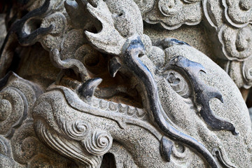 Dragon stone statue