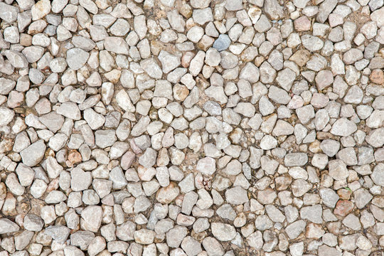 Stone rock crushed gravel texture, background