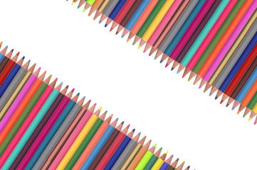 Fototapeta premium Colour pencils isolated on white