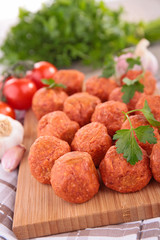 raw meatballs
