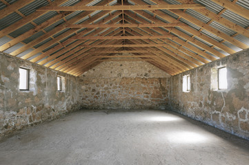 Stone Building Interior