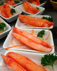 Crab stick, ready to eat japanese food