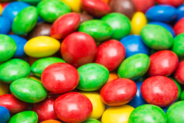 Colorful Candy Background Close Up