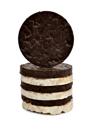 wheat slices isolated on white