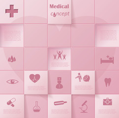 Modern vector infographic template design medical