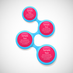 metaball colorful round diagram infographics