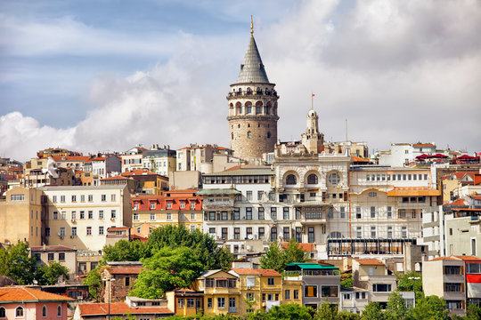 Istanbul Cityscape and Galata Tower