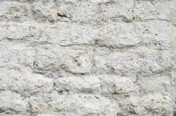 White grunge brick wall background