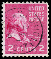 USA - CIRCA 1938: Postage stamps printed in USA, shows President