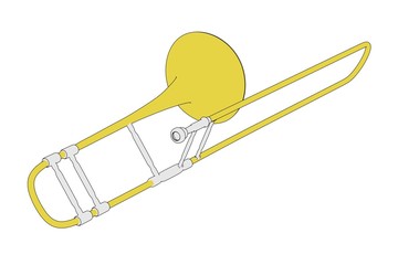 cartoon image of trumpet instrument