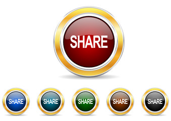 share icon vector set