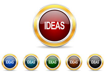 ideas icon vector set