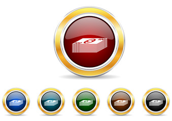 cash icon vector set