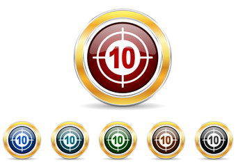 target icon vector set