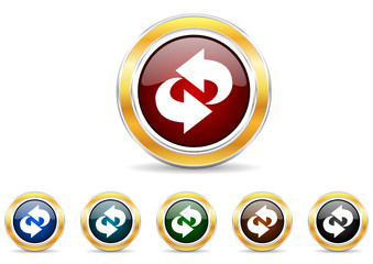 rotation icon vector set