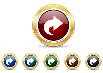 next icon vector set