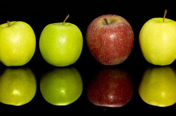 apples in a row