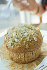 Delicious banana muffin
