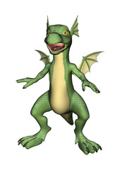 Fototapeta premium Little Scary Dragon