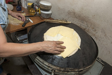 Fladenbrot backen, Libanon