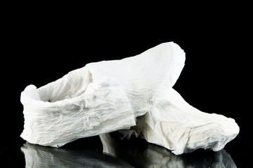 Cleaning tissue wrap sneakers