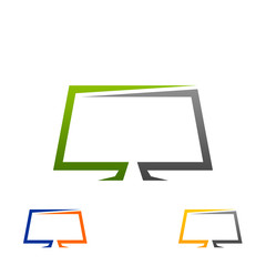 LeD TV Logo - obrazy, fototapety, plakaty