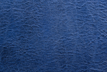 Blue leather background or texture