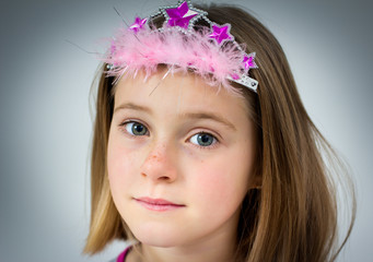 Naklejka premium Freckled girl