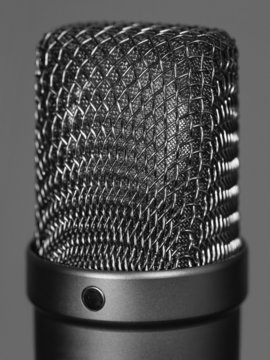 Large studio vocal microphone