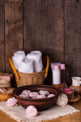 Spa with roses