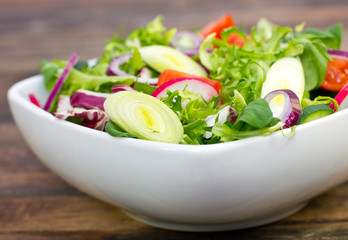 Fresh salad on the table