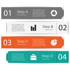 Modern vector info graphic for business project