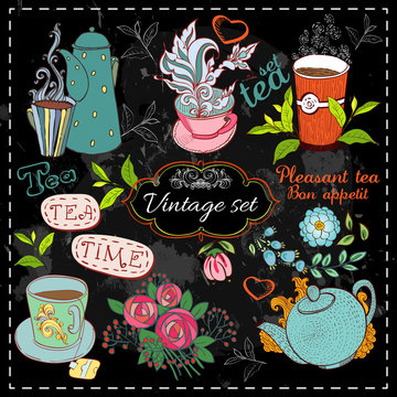 Set of tea collection